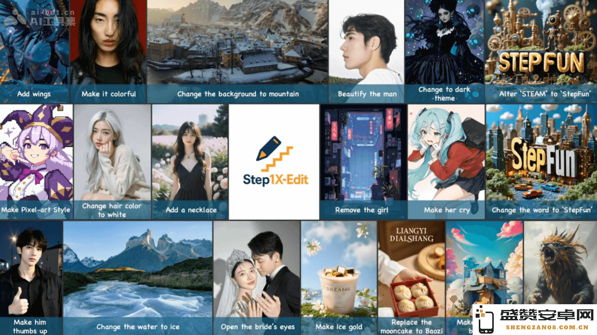 Step1X-Edit – 一款基于开源理念的通用图像编辑框架，致力于提供更灵活便捷的编辑体验