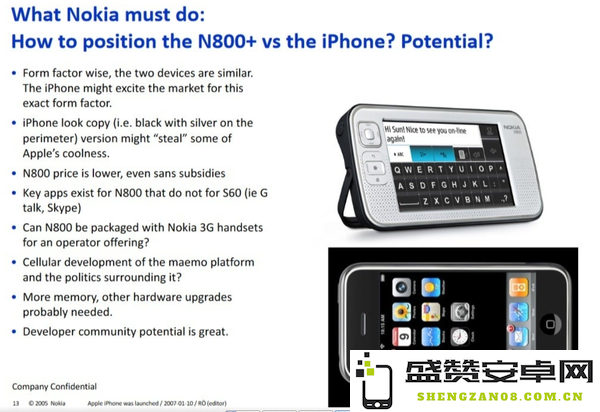 2007年诺基亚对iPhone的看法遭泄露：会改变整个市场 