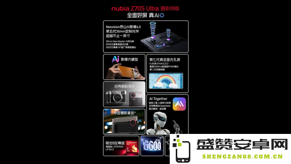 努比亚Z70S Ultra摄影师版发布 真全面屏设计 4099元起