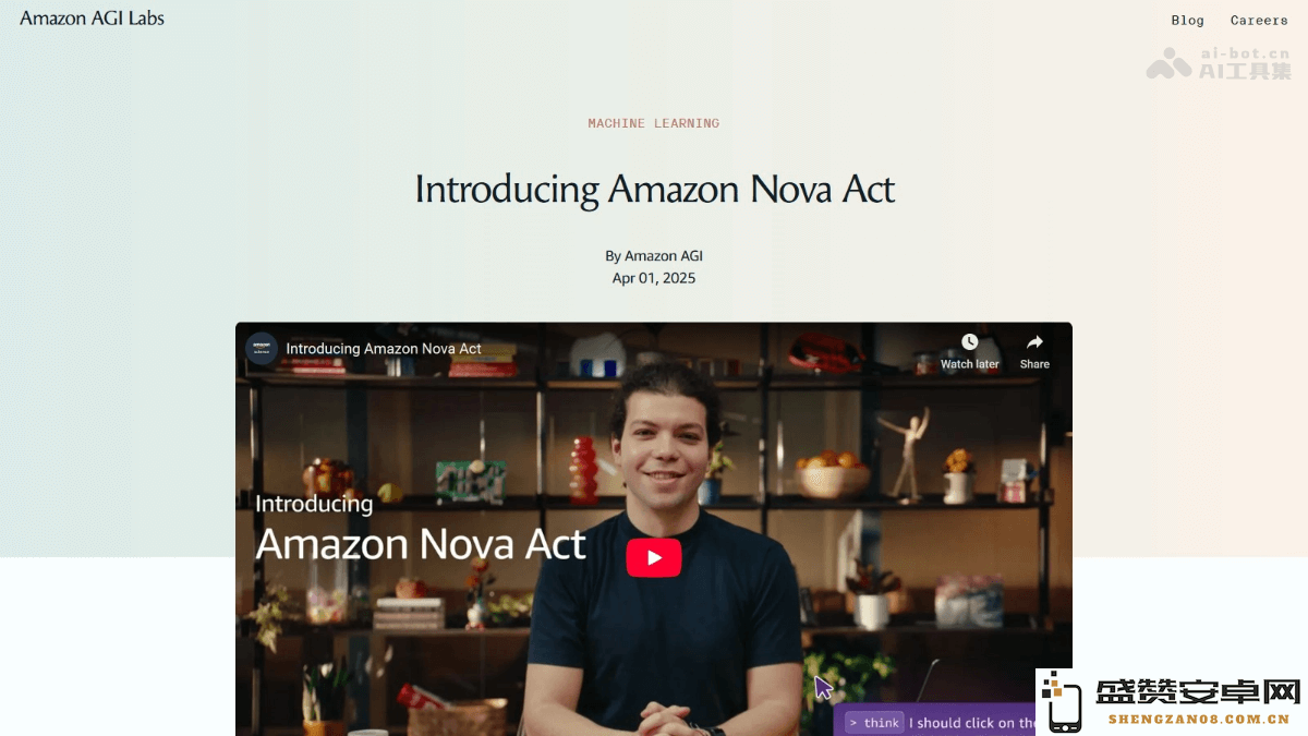 亚马逊推出 Nova Act – 一款能够自主执行网页任务的通用人工智能智能体