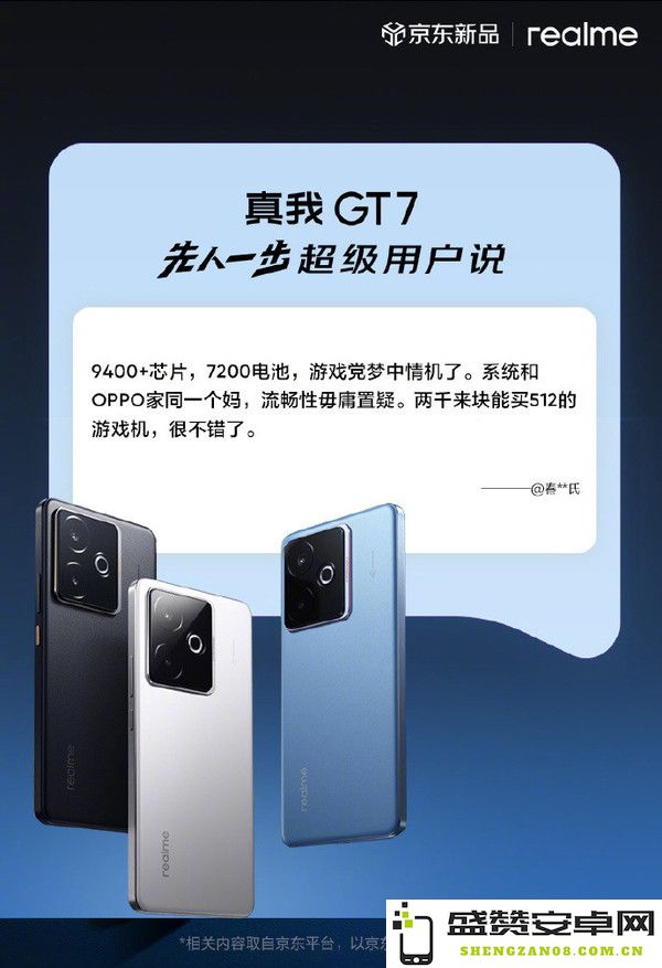 备受好评 真我GT7京东先人一步购机用户好评率达99%