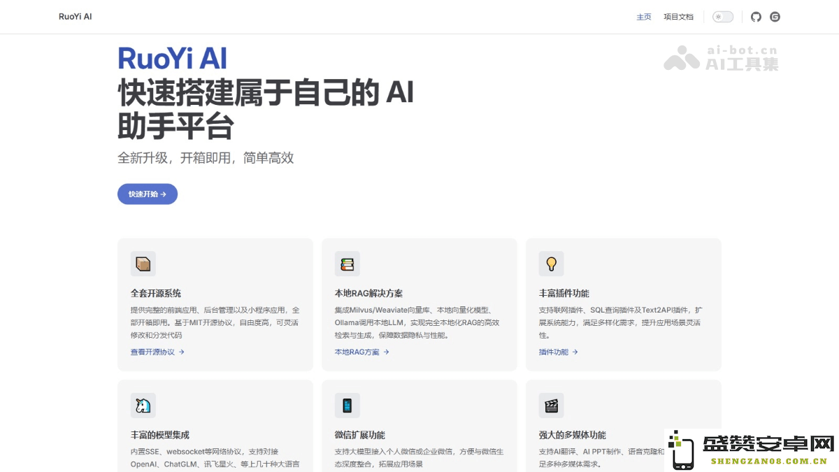 RuoYi AI - 创新型全栈 AI 开发平台，轻松构建定制化 AI 应用的理想选择