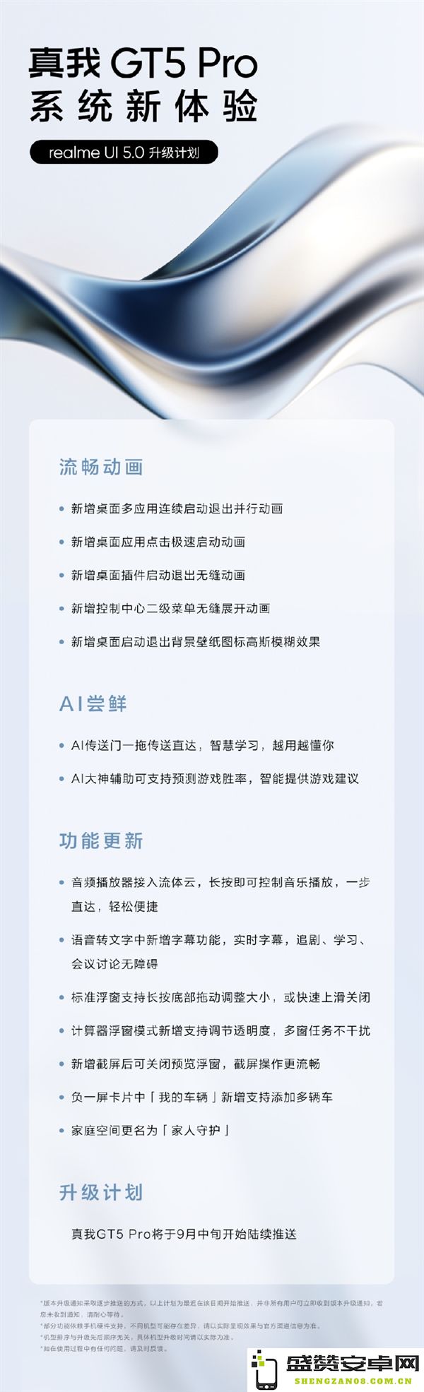 真我宣布realme UI 5.0的详细升级计划与适配机型列表
