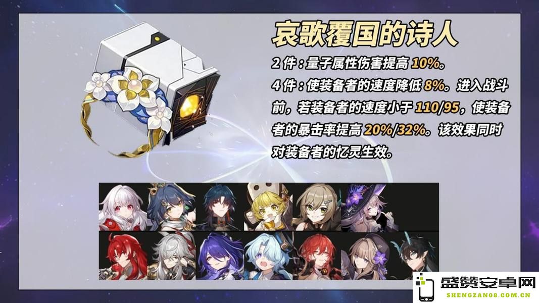 崩坏星穹铁道3.0新遗器套装角色适用分析与推荐列表