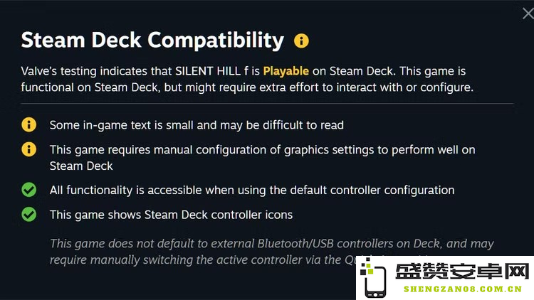 掌中宝畅游！《寂静岭f》荣获SteamDeck官方认证，尽享游戏乐趣