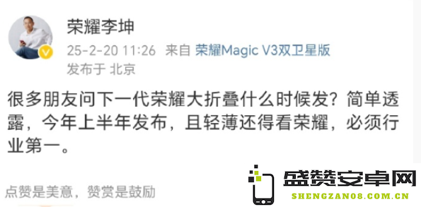 荣耀开启“下饺子”模式 四款新机将于年中前后发布