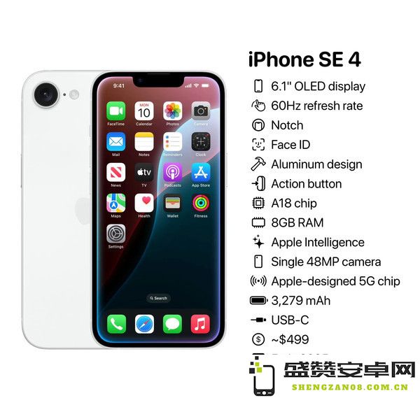 苹果iPhone SE 4配置汇总 本月底上市 价格或大幅上涨