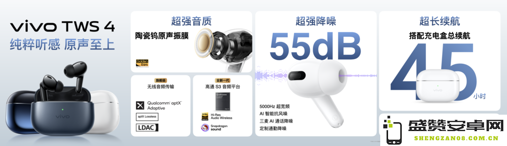 全新旗舰发布 vivo TWS 4 带来无与伦比的Hi-Fi音质震撼体验