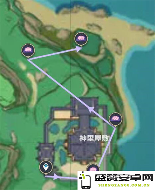 原神绯樱绣球最佳采集路线 原神绯樱绣球最佳采集路线
