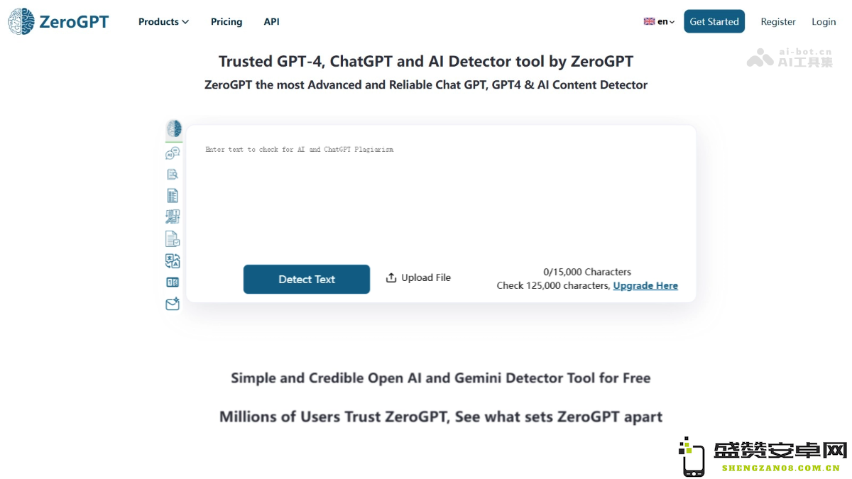 ZeroGPT - 一款智能内容检测工具，能够自动生成详细的PDF报告呈现检测结果